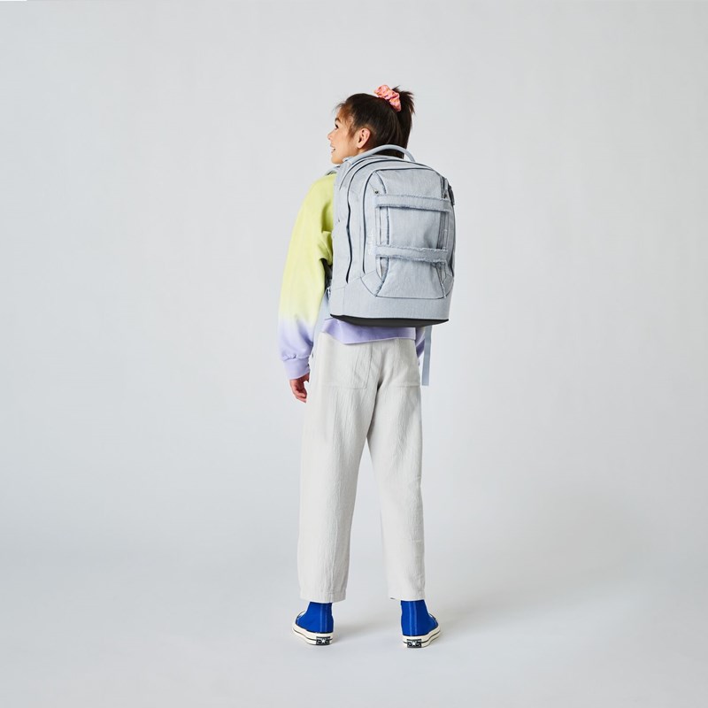 Satch Skoletaskesæt Washed Blue Lyseblå 2