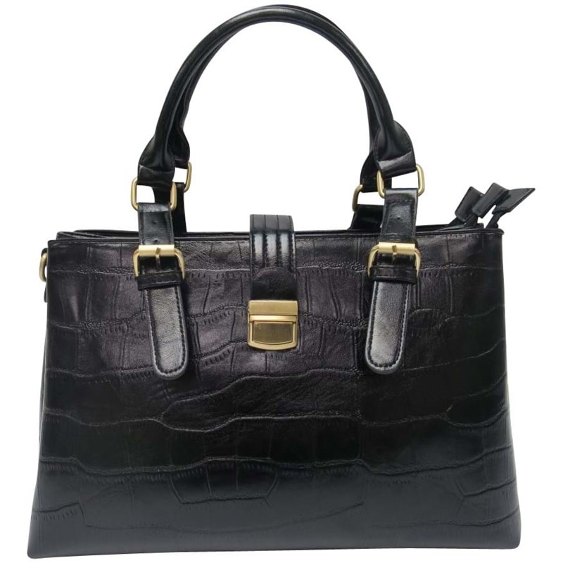 Saint Sulpice Håndtaske Sort/Croco 1