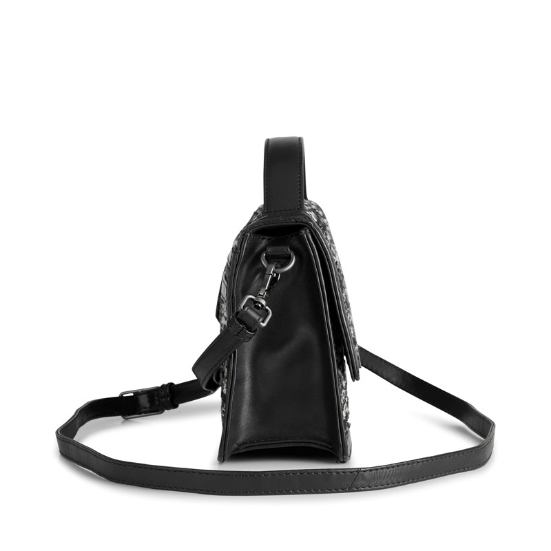 MARKBERG Crossbody Tori Tweed Mix Sort/hvid mønster 8