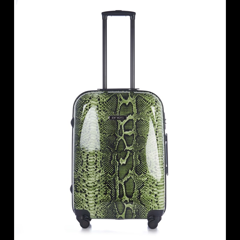 Aries Travel Kuffert Barcelona Grøn snake 65 Cm 1