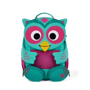 Affenzahn Barnryggsäck Large Friend Owl Turkos/Rosa