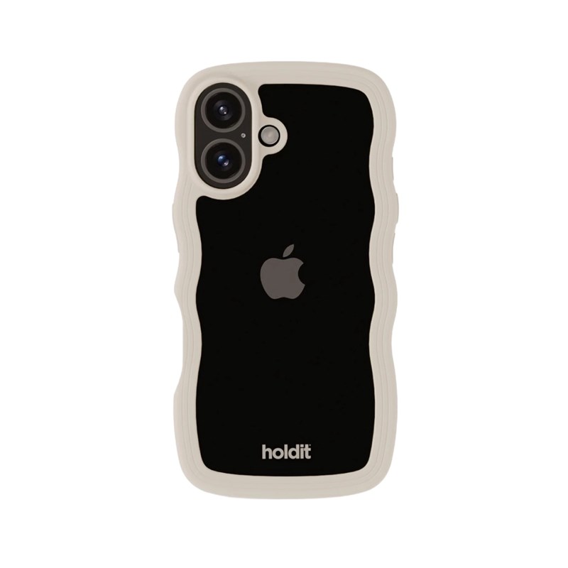 Holdit Mobilcover Wavy Beige Iphone 16 2