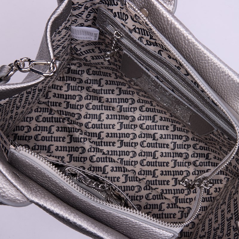Juicy Couture Shopper Iris Embroidery  Sølv 3