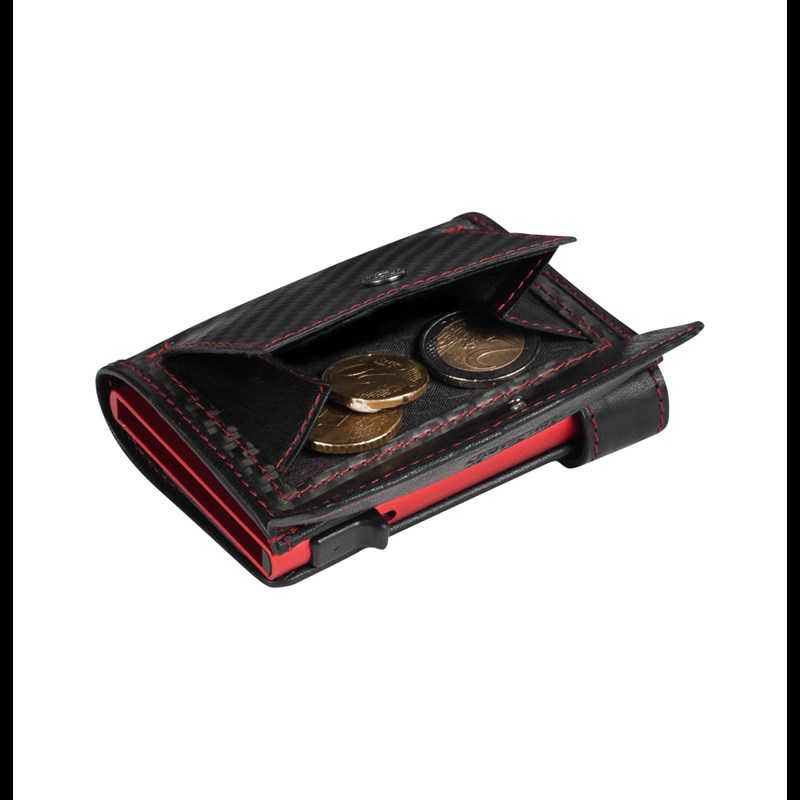 Tony Perotti Kreditkortholder Carbon Furbo Sort/Rød 5