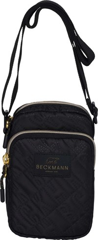 Beckmann Crossbody Bag Black Gold Sort Quilt 1
