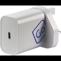 Go Travel Adaptor UK USB-C  Hvid 1