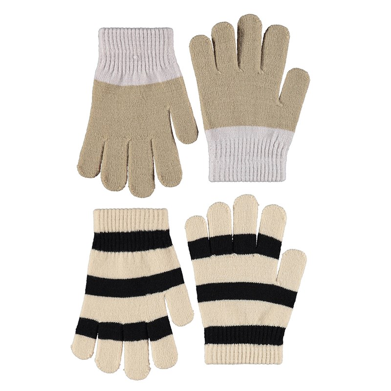 Molo Strikvantar Kei 2-pak Beige 4-10 år 1