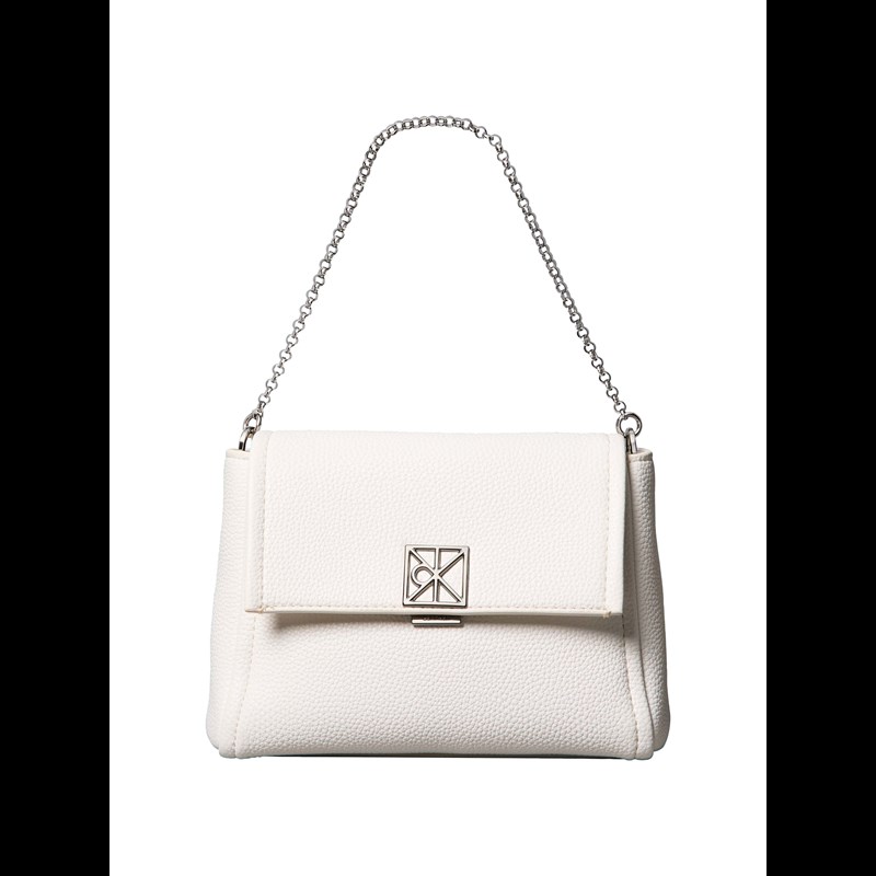 Calvin Klein Håndtaske Hardware Emblem Hvid 1