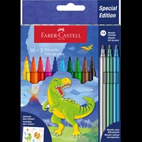 Faber-Castell Tuschpennor Dinosaurie 10-pack Fler färger 1