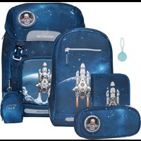 Beckmann Skoletaskesæt Classic Space M Blå