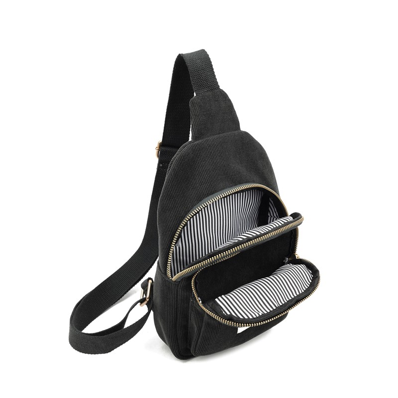 Conmé Slingväska Coco Svart/grå 4