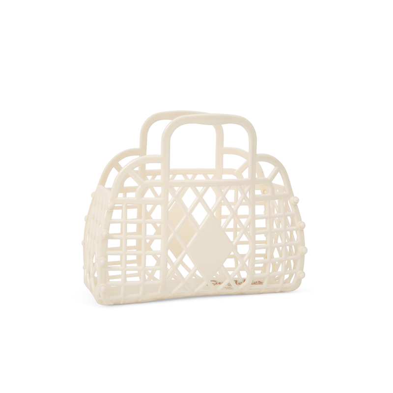 Sun Jellies Håndtaske Retro Basket Mini Creme 1