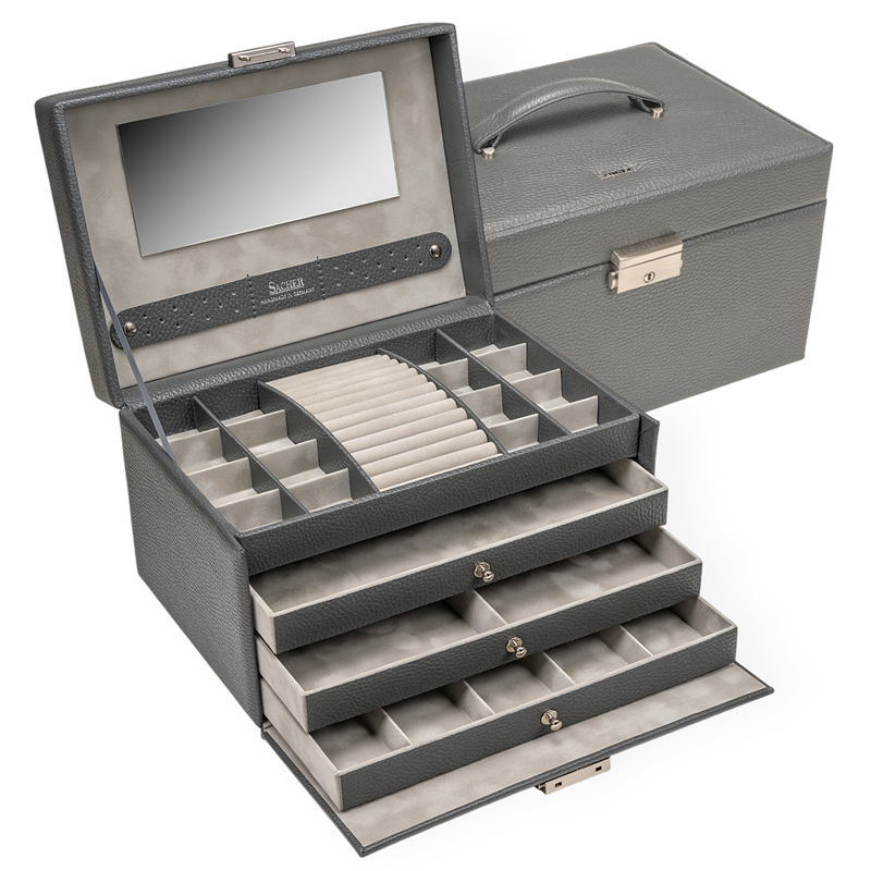 Sacher Smykkeskrin Large Grå 1