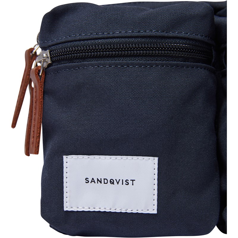Sandqvist Bæltetaske Paul Navy/Cognac 4