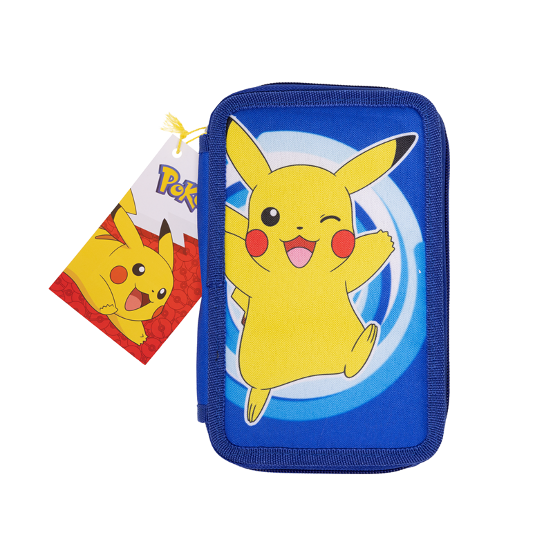 Pokèmon Pennfodral med innehåll Blå/gul 1