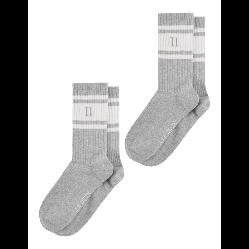 Les Deux Strømper William 2-packs 39-42 Grå 1