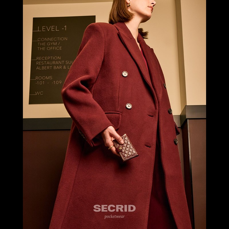 Secrid Korthållare Mini Wallet Emboss Bordeaux 2