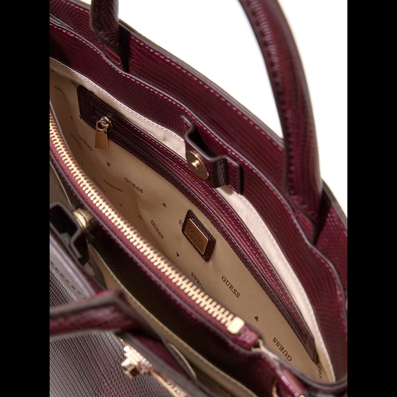 Guess Handväska Melinda Triple  Bordeaux 3