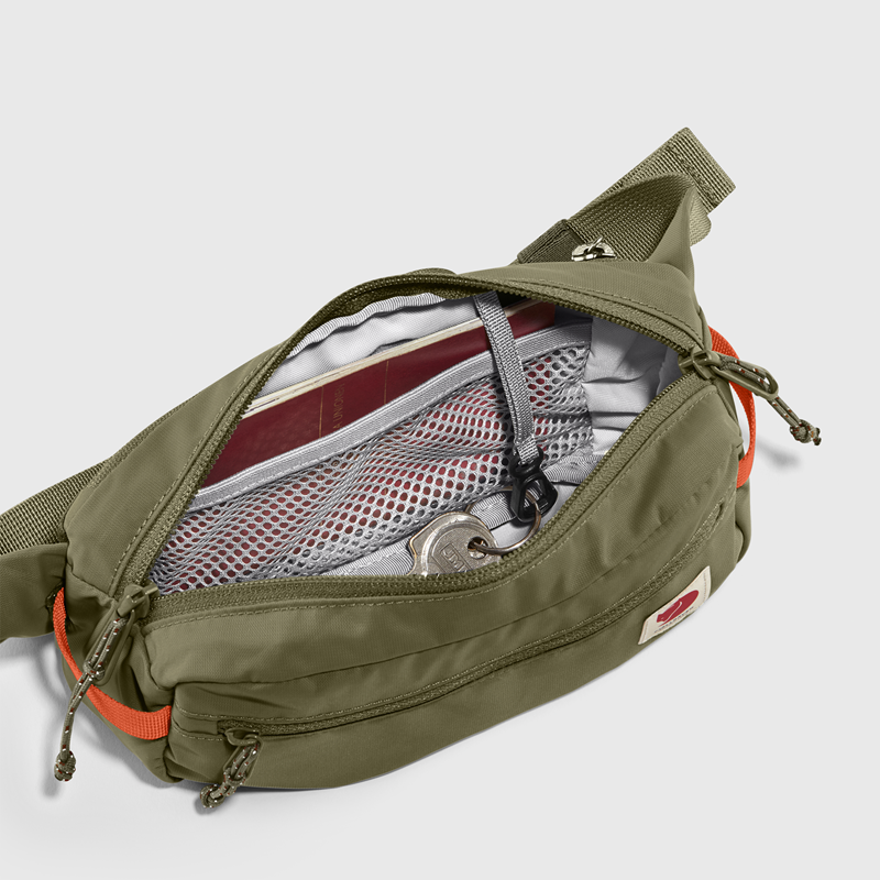 Fjällräven Midjeväska High Coast Hip Pack Grön/Orange 3
