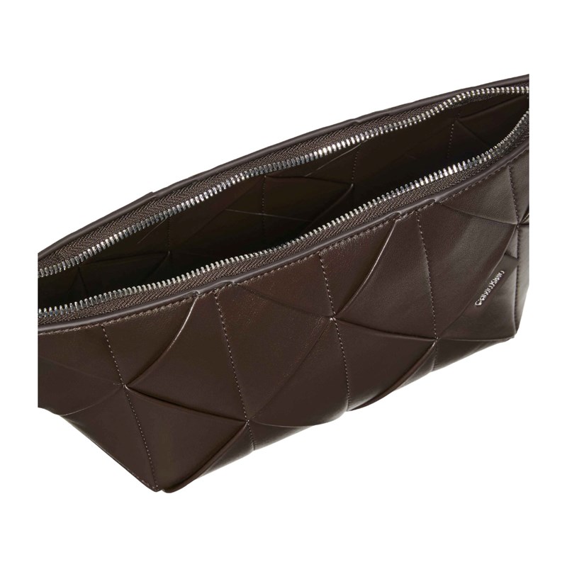 Calvin Klein Axelväska Woven Emblem Brun 3