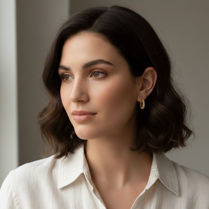 Conmé Øreringe Bologna Guld 2