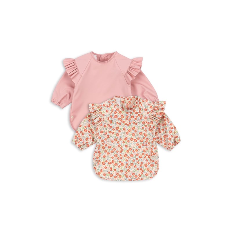 Konges Sløjd Haklapp med ärmar 2 pk. Rosa 18 mdr. - 3 år 1