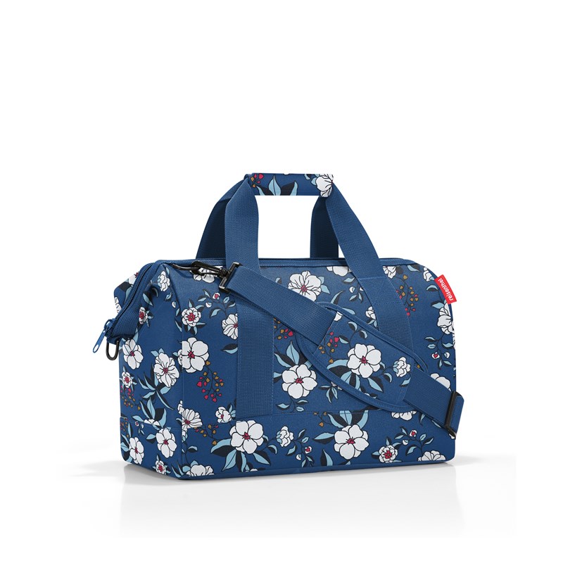 Reisenthel Rejsetaske Allrounder M Blå m/blomst 2