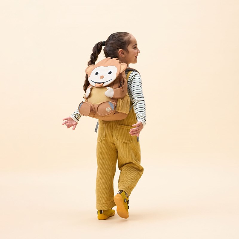 Affenzahn Barnryggsäck Large Friend Affe Brun/beige 2