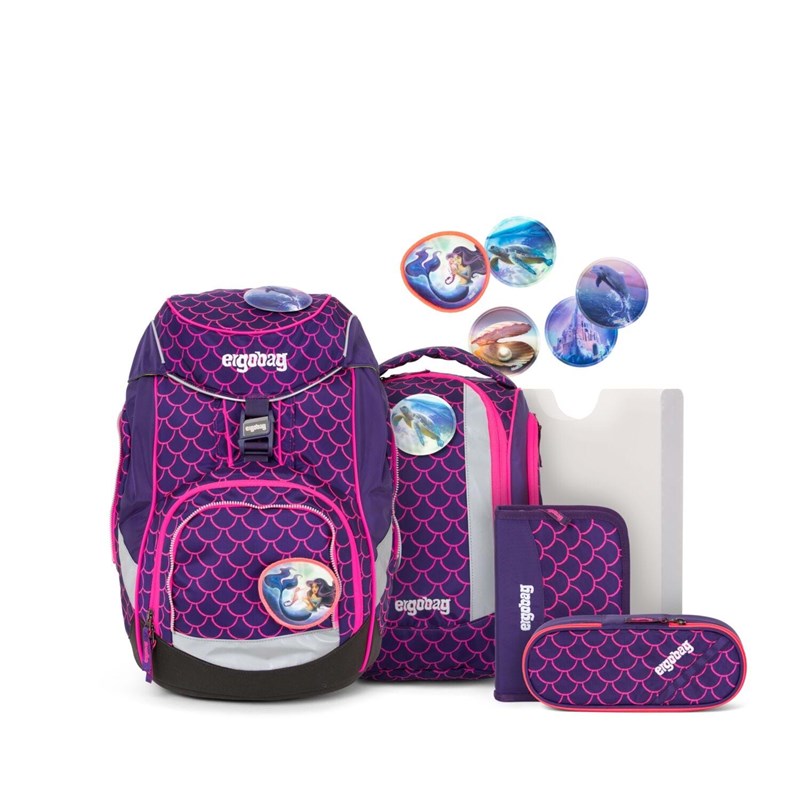 Ergobag Skoletaskesæt Pack Pearl DiveB Lilla/pink 1