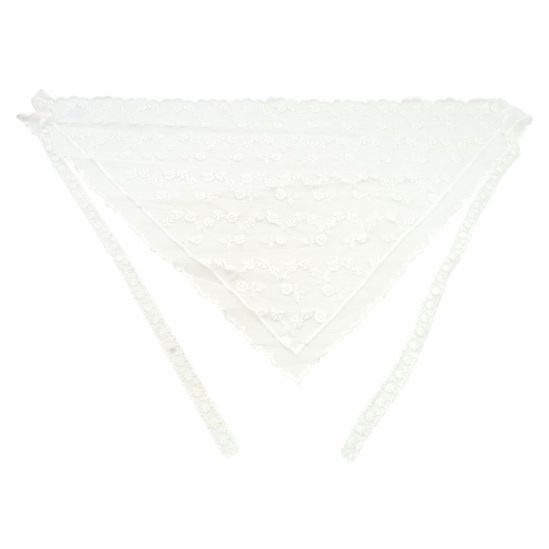 Conmé Blondetørklæde Hvid 5