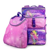JEVA Skolväska Beginners Unicorn Rosa