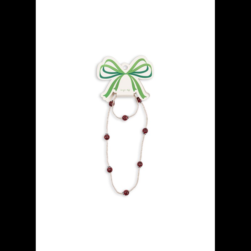 Konges Sløjd Halsband & Armbandsset Ladybug Vit 1