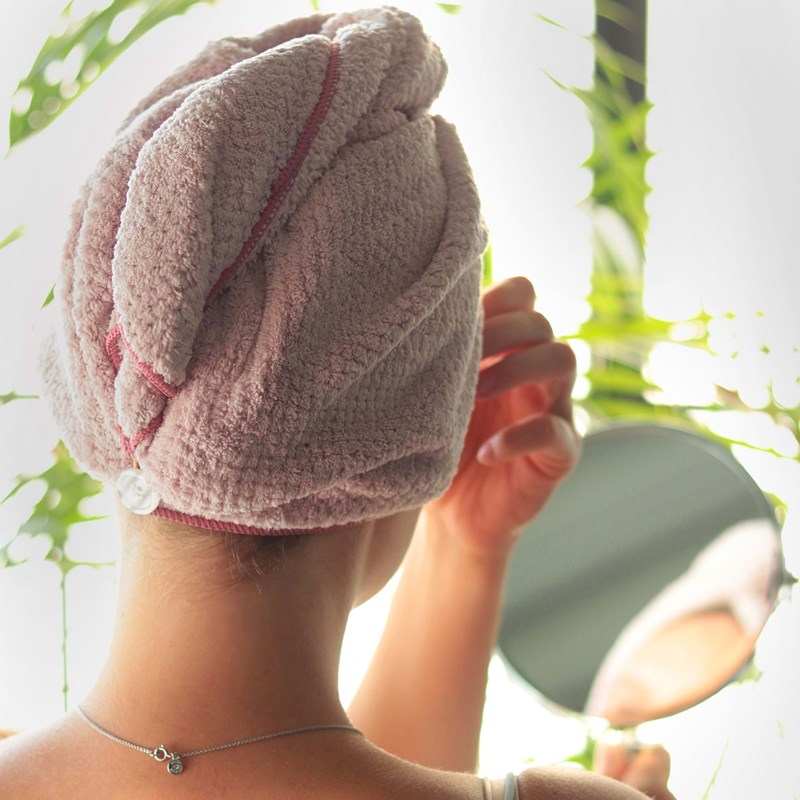 Parsa Hårturban Rosa/Grey 5