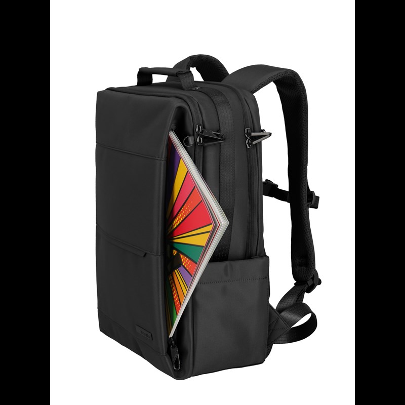 travelite WORKFLOOW backpack M, black Svart 15" 6