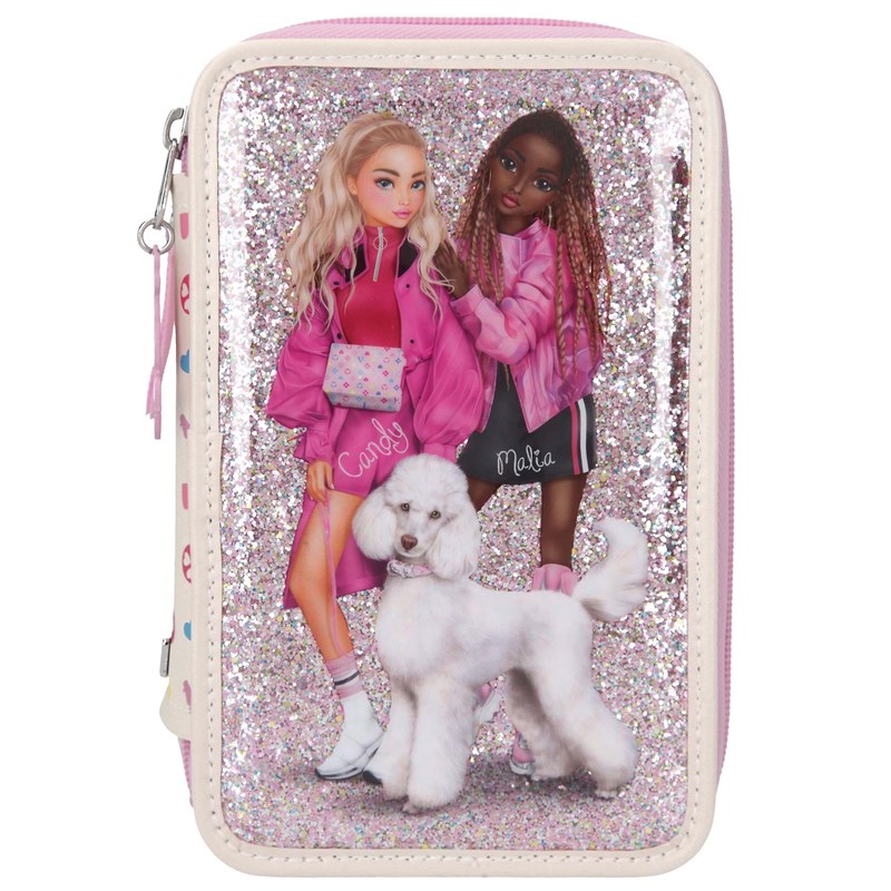 TOPModel Pennfodral 3-lags Bling Bling Rosa 1