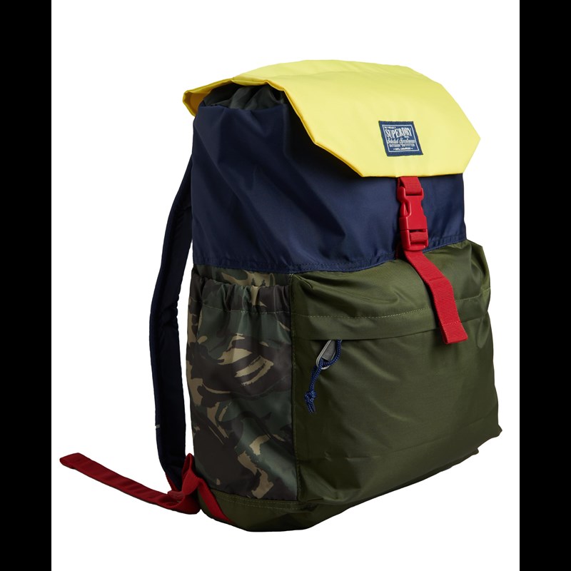 Superdry Ryggsäck Vintage Toploader Blå med gul 2