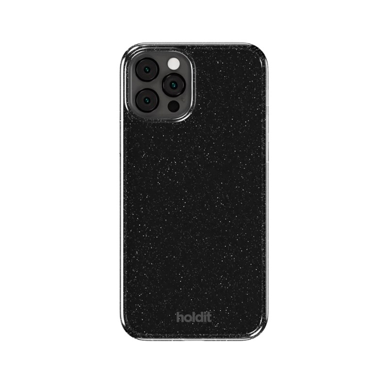 Holdit Mobilfodral Glitter Svart iPhone 12/12 Pro 2