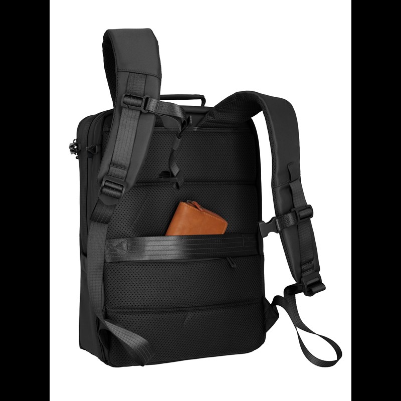 travelite WORKFLOOW backpack M, black Svart 15" 9