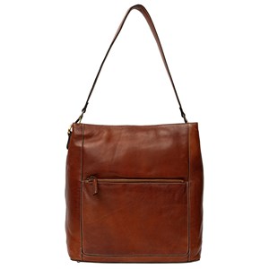 RE:DESIGNED Skuldertaske Myra Big Cognac
