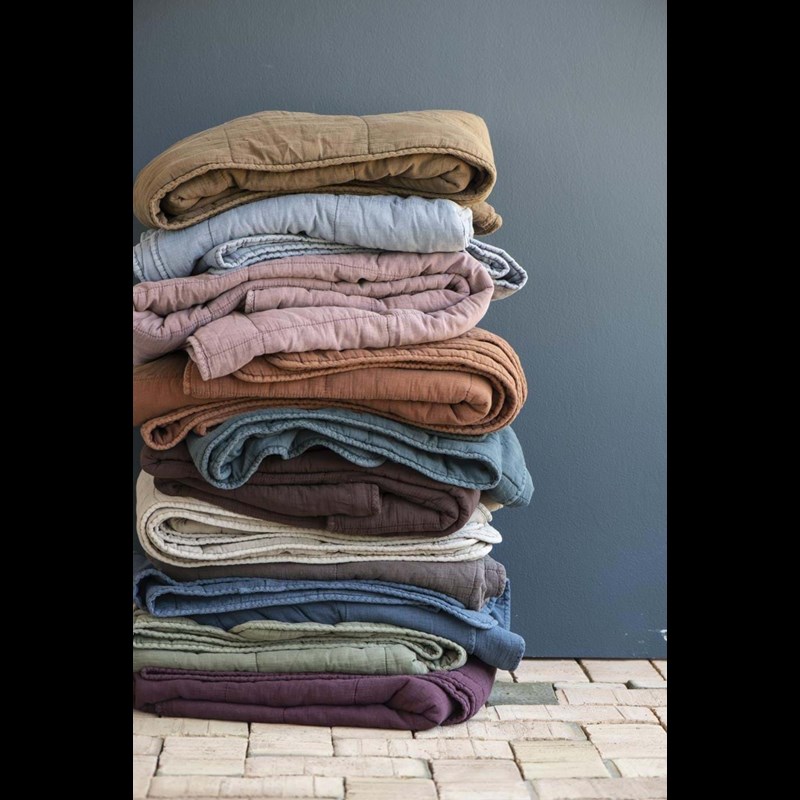 Ib Laursen Tæppe Vintage Khaki grøn 130x180 3