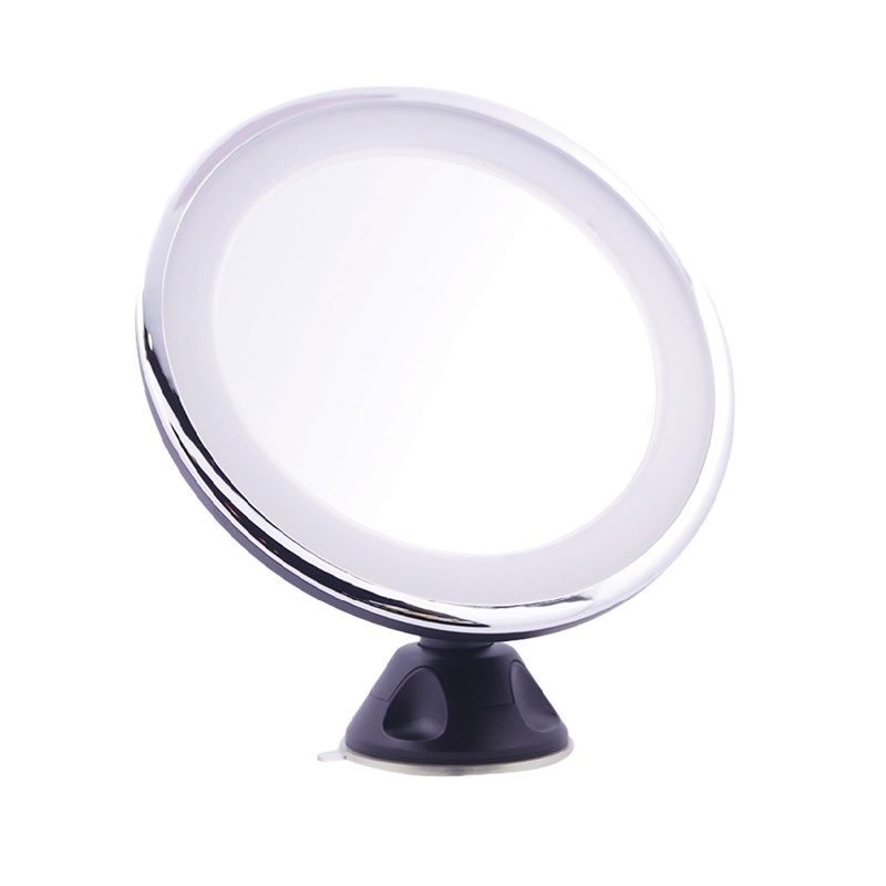 UNIQ Rund LED-spegel rund med sugko Svart 2
