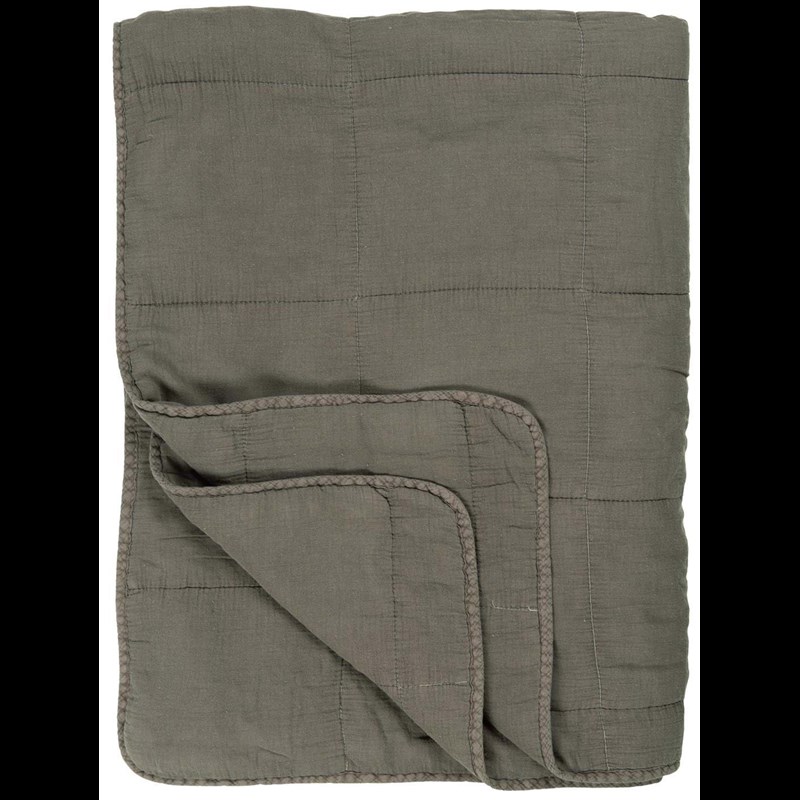 Ib Laursen Tæppe Vintage Khaki grøn 130x180 1