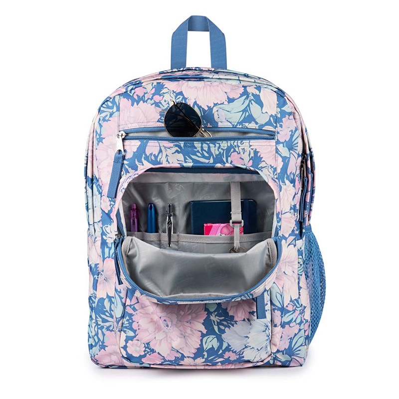 JanSport Ryggsäck Big Student Blå blomma 15" 7