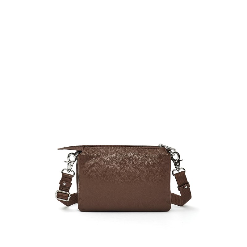 Mandarina Duck Crossbody Mellow Leather Mocca Brun 2