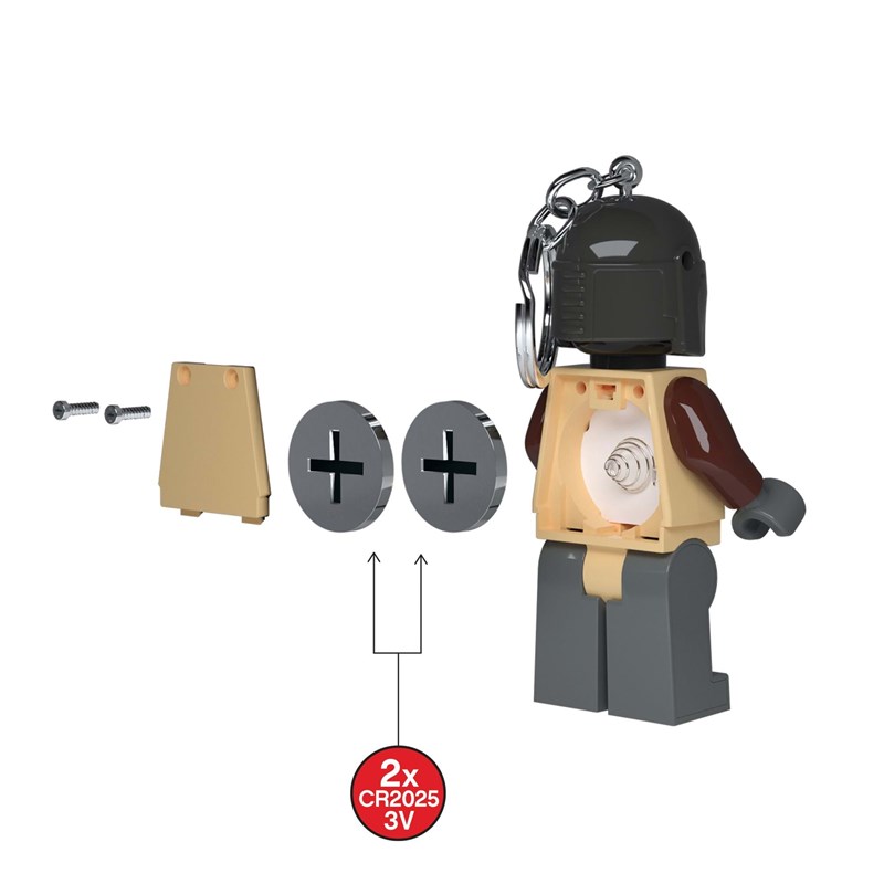 LEGO Bags Nyckelring m/LED ljus Mandalor Svart/Svart 4