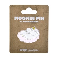 Nordic Buddies Brosch Pin Mumintrollet Wit/gul