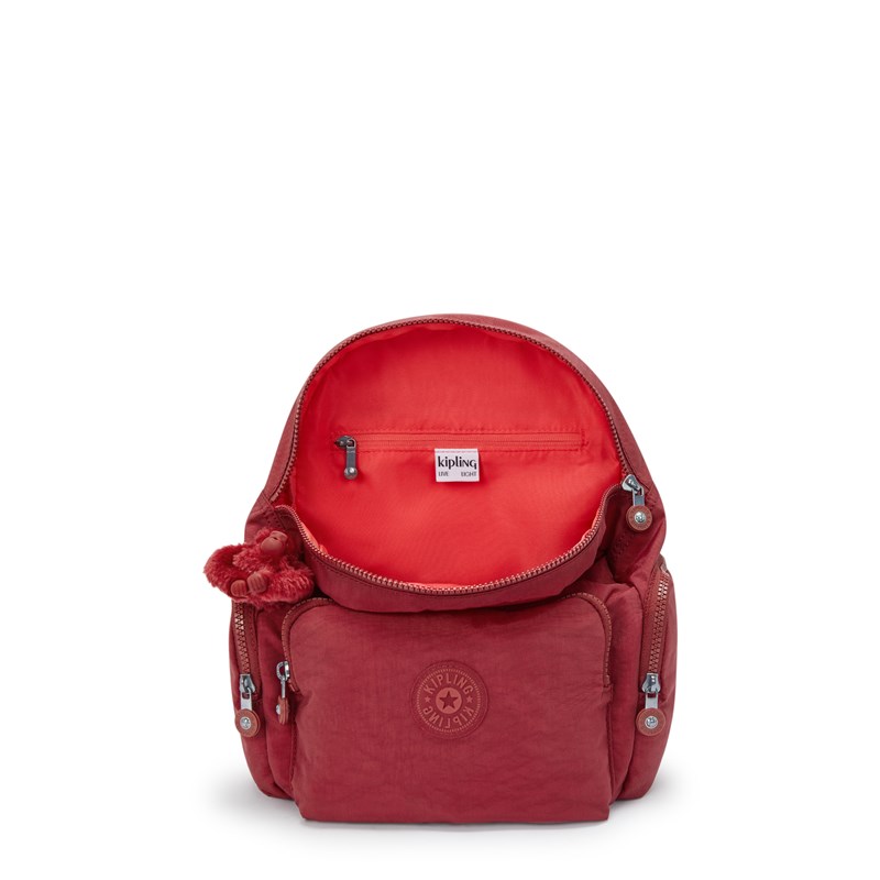 Kipling Ryggsäck City Zip S Röd 4