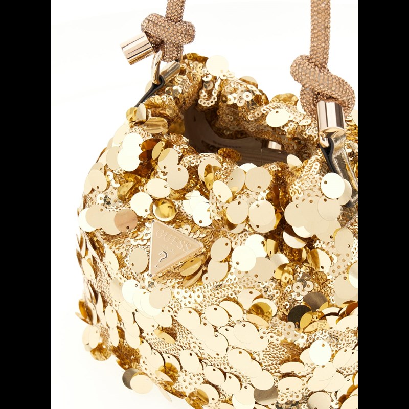 Guess Handväska Holiday Shine Guld 3