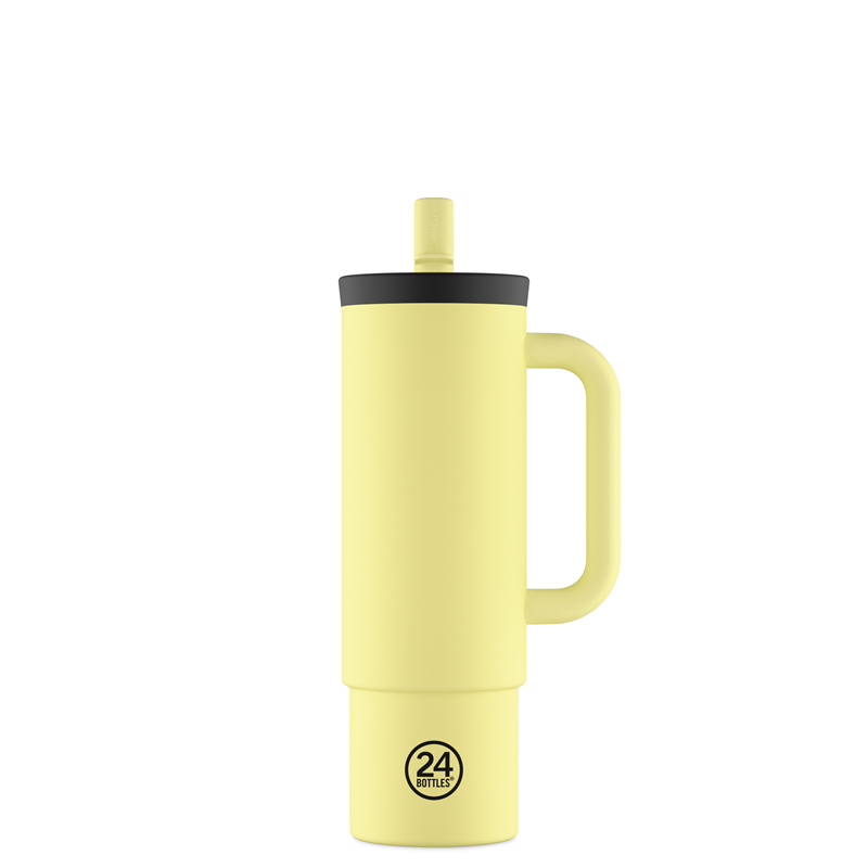 24Bottles Termokop Straw Cup Gul 1