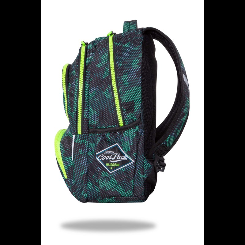 Coolpack Skoletaske Spinner Badges Grøn 2